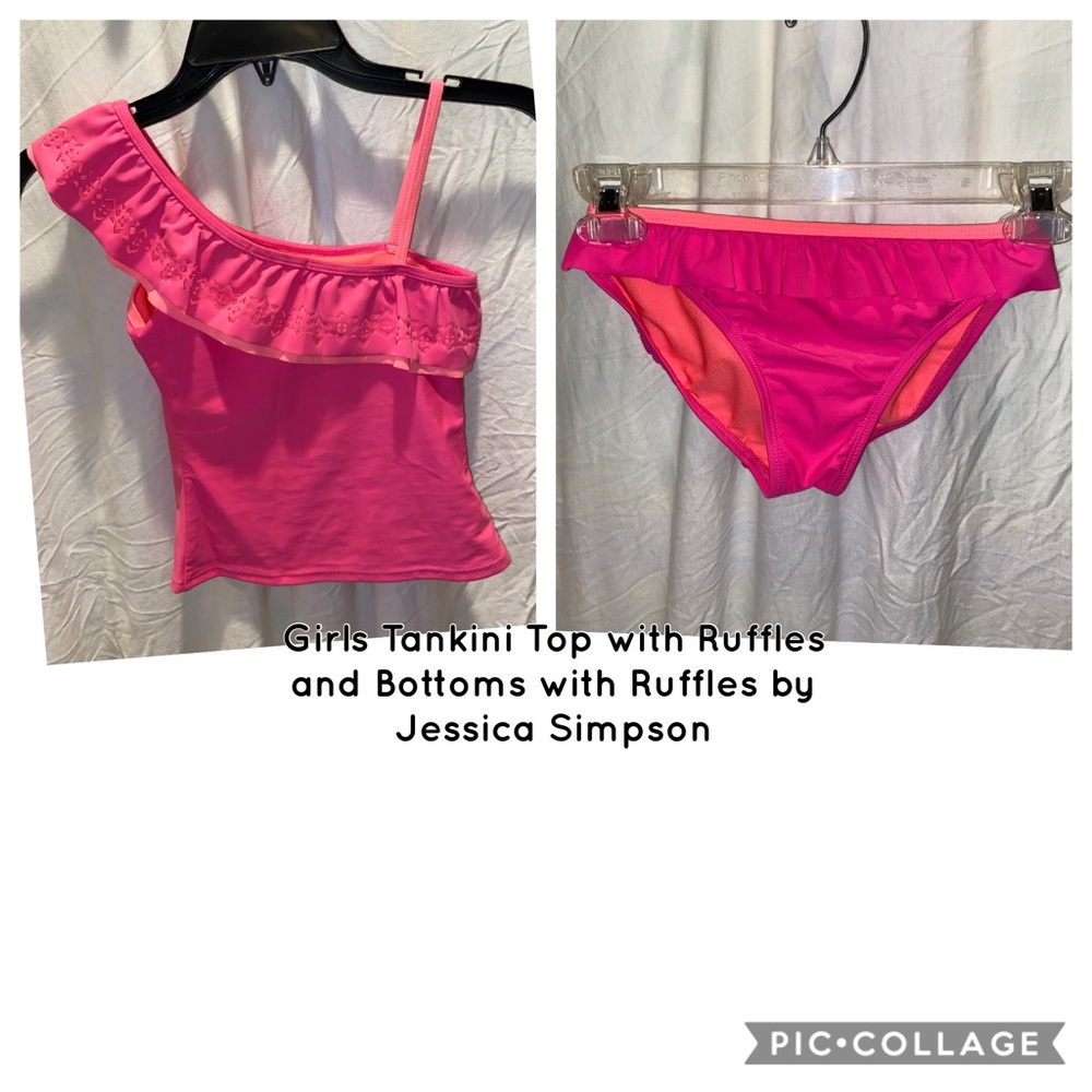 Girls Tankini Bathing Suit - Size 8